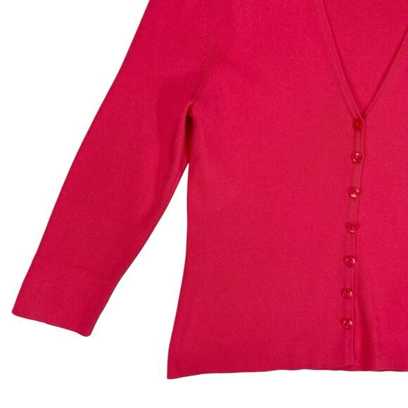 Talbots Cardigan Womens S Dark Pink Classic Academia Smart Casual Preppy Sweater - Picture 3 of 16